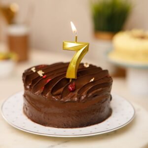 Number 7 candles