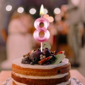 Number 8 candles